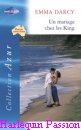 Couverture du livre intitulé "Un mariage chez les King (The honeymoon contract)"