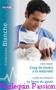 Couverture du livre intitulé "Coup de foudre à la maternité (The baby doctor's desire)"