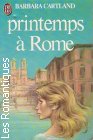 Couverture du livre intitulé "Printemps à Rome (The price of love)"