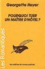 Couverture du livre intitulé "Pourquoi tuer un maître d'hôtel ? (Why shoot a butler?)"