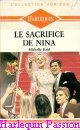 Couverture du livre intitulé "Le sacrifice de Nina (No way to begin)"