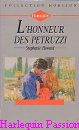 Couverture du livre intitulé "L'honneur des Petruzzi (A roman marriage
)"