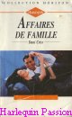 Couverture du livre intitulé "Affaires de famille (Family ties)"