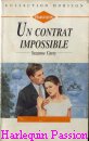 Couverture du livre intitulé "Un contrat impossible (The baby contract)"