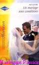 Couverture du livre intitulé "Un mariage sous conditions (The whirlwind wedding)"