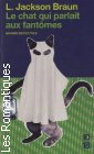 Couverture du livre intitulé "Le chat qui parlait aux fantômes (The cat who talked to ghosts)"