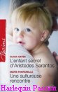 Couverture du livre intitulé "L'enfant secret d'Aristedes Sarantos (The Sarantos Secret Baby)"