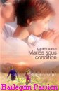 Couverture du livre intitulé "Mariés sous condition (The twelve-month marriage)"