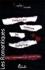 Couverture du livre intitulé "Pamphlet contre un vampire"