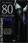 Couverture du livre intitulé "80 notes de nuit (Mistress of night and dawn)"